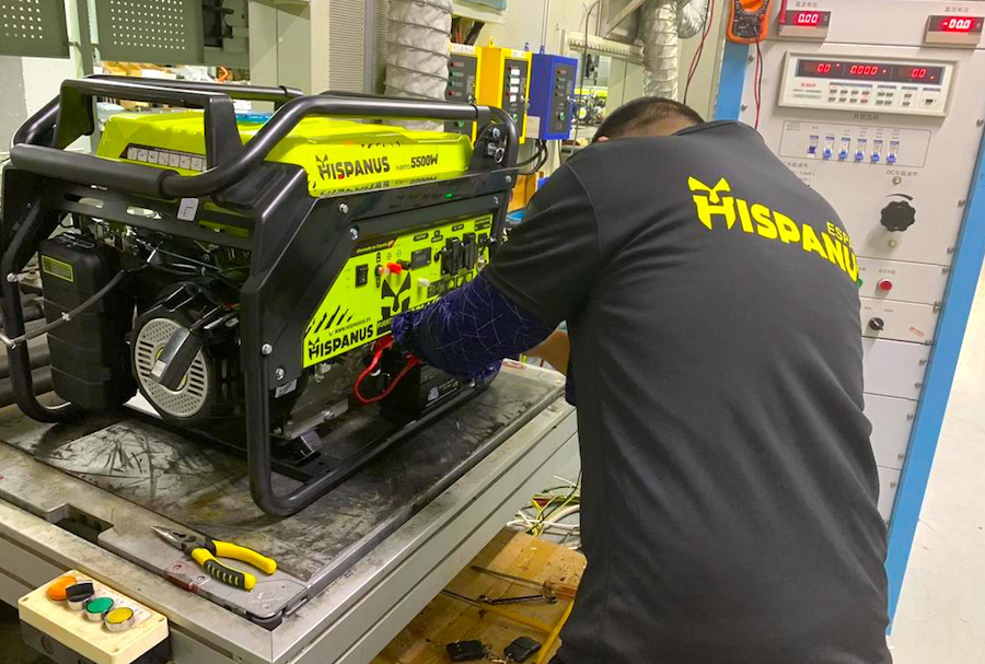 Control de calidad generador eléctrico Hispanus
